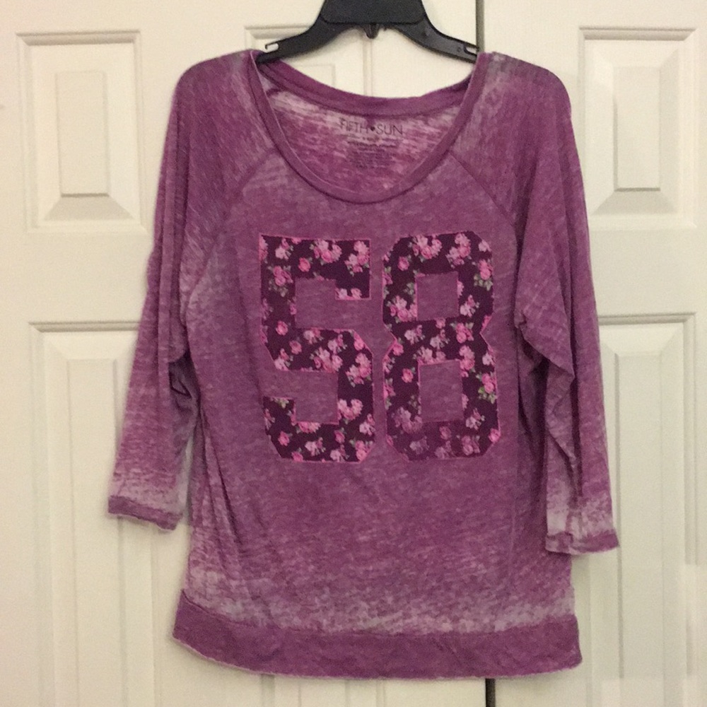 4/$50 Fifth Sun tee semi sheer